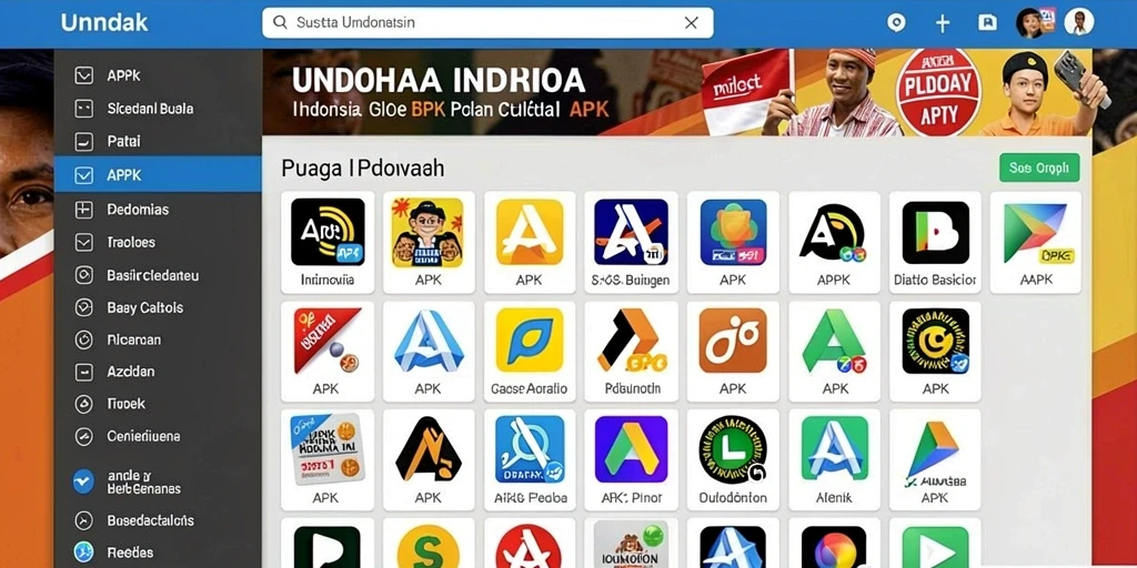 Menu permainan yang mudah dinavigasi.